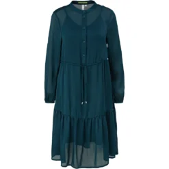 Q/S By S.Oliver Hemdblusenkleid »Kleid Mit Crêpestruktur«, Mit Crêpestruktur -Deutschland Glanz Dame Verkaufs-Shop 00b3467f49cf50881d67f7babcd99078