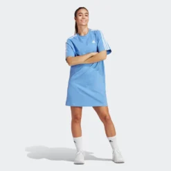 Adidas Sportswear Shirtkleid »ESSENTIALS 3STREIFEN SINGLE JERSEY BOYFRIEND KLEID« -Deutschland Glanz Dame Verkaufs-Shop 07593633d08ace2d4433b999c2a3e092