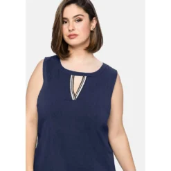 Sheego Tunikakleid »Kleid«, Aus Elastischer Baumwoll-Qualität -Deutschland Glanz Dame Verkaufs-Shop 10e6c17fff0da3e25aa7799dab2b9be2