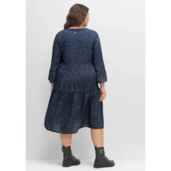 Sheego Tunikakleid »Kleid«, Mit Alloverprint Und Trompetenärmeln -Deutschland Glanz Dame Verkaufs-Shop 14267ec560e1093603c8f222dd3c0aa1