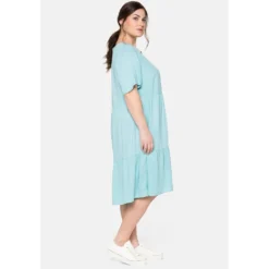 Sheego Tunikakleid »Kleid«, Mit Knopfleiste Und Volants -Deutschland Glanz Dame Verkaufs-Shop 17d98b4699d0c20efab3b2ab00b7f21f