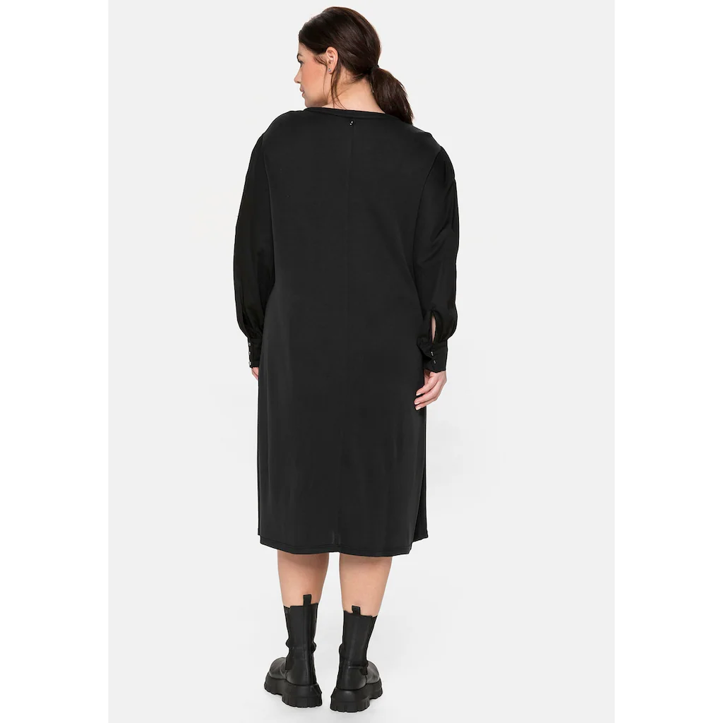 Sheego Shirtkleid »Kleid«, Mit Aufgesetzten Taschen, In A-Linie 4 Sheego Shirtkleid »Kleid«, Mit Aufgesetzten Taschen, In A-Linie – Bild 2