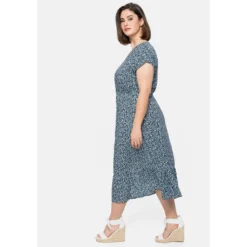 Sheego Tunikakleid »Kleid«, Mit V-Ausschnitt Und Blumendruck -Deutschland Glanz Dame Verkaufs-Shop 1f75a8485582298ee0742d783ea2df7a