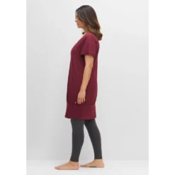 Sheego Jerseykleid »Relax-Kleid«, Mit Breitem, Elastischen Saum -Deutschland Glanz Dame Verkaufs-Shop 215f826b4e57ecba11e1878e4b9c2dc3