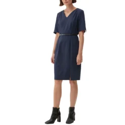 S.Oliver BLACK LABEL Midikleid »Kleid Aus Viskosestretch«, (1 Tlg.) -Deutschland Glanz Dame Verkaufs-Shop 22b380764cdce2f8de5d9c8101209e23