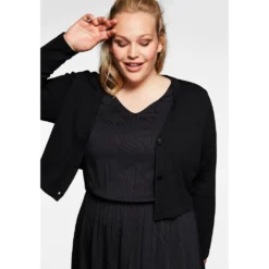 Sheego Midikleid »Kleid Mit Cardigan«, In Jacquardmuster Und Kurzer Cardigan Im Set -Deutschland Glanz Dame Verkaufs-Shop 26a1f0cc0003bb019f70b0c6fab7776b