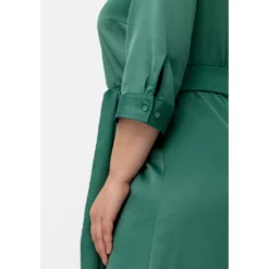 Sheego Satinkleid »Kleid«, Mit 3/4-Arm Und Bindeband -Deutschland Glanz Dame Verkaufs-Shop 2d919b1dfd3d022abbf1f6a9b92c1248