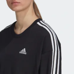 Adidas Sportswear Shirtkleid »ESSENTIALS 3-STREIFEN CREW KLEID« -Deutschland Glanz Dame Verkaufs-Shop 3dbba591b172f69db0de77563ab11309