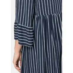 Sheego Druckkleid »Kleid«, Mit Streifen, Weit Schwingender Rock -Deutschland Glanz Dame Verkaufs-Shop 4400e375898164eeda85e6cca0329923