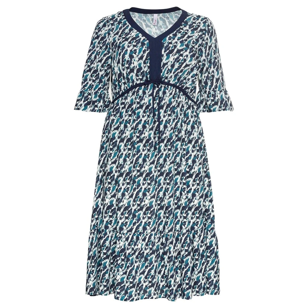 Sheego Tunikakleid »Kleid«, Mit Alloverprint Und Volantärmeln 6 Sheego Tunikakleid »Kleid«, Mit Alloverprint Und Volantärmeln – Bild 4