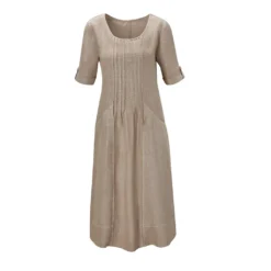 CREATION L PREMIUM A-Linien-Kleid »Leinen-Kleid« -Deutschland Glanz Dame Verkaufs-Shop 4dbe5328c3241f84cd9f741a08d54548