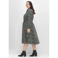 Sheego Blusenkleid »Kleid«, In Midilänge, Mit Weitem Rock -Deutschland Glanz Dame Verkaufs-Shop 5b25674d961c735d1690dee308c9df1f