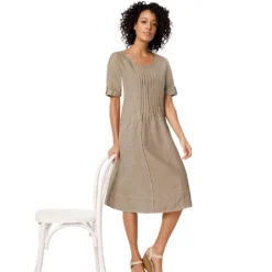 CREATION L PREMIUM A-Linien-Kleid »Leinen-Kleid«