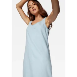 Mavi Maxikleid »JUNE«, Langes Denim Kleid Mit Schlitz -Deutschland Glanz Dame Verkaufs-Shop 5fe37253522c08d86475abd389d38683