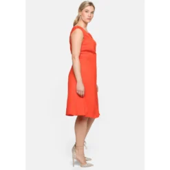 Sheego Sommerkleid »Kleid«, Mit V-Schlitz, Teilungsnähten Und Taillenband -Deutschland Glanz Dame Verkaufs-Shop 651c11917f2a61f51457a00e8aad3bbb