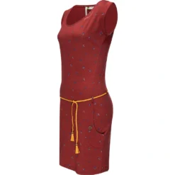 Ragwear Sommerkleid »Tag B Organic II«, Leichtes Baumwoll Kleid Mit Print & Bindeband -Deutschland Glanz Dame Verkaufs-Shop 6b9da264ca47ba85f537c0c526c03417