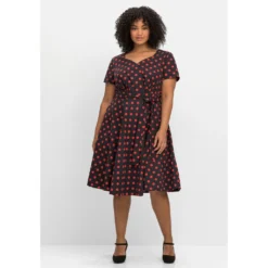 Sheego By Joe Browns Druckkleid »Kleid«, Mit Herzausschnitt Und Taillenband