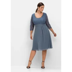 Sheego Abendkleid »Kleid«, Mit Leicht Ausgestelltem Rock