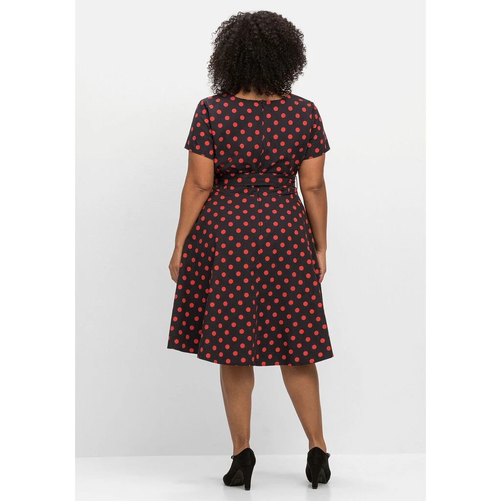 Sheego By Joe Browns Druckkleid »Kleid«, Mit Herzausschnitt Und Taillenband 4 Sheego By Joe Browns Druckkleid »Kleid«, Mit Herzausschnitt Und Taillenband – Bild 2