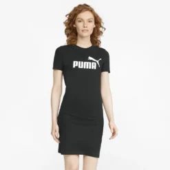 PUMA Sweatkleid »Essentials Damen T-Shirt-Kleid Mit Schmaler Passform« -Deutschland Glanz Dame Verkaufs-Shop 8909b9c1d2b178cbca8a579af37c28da