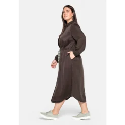 Sheego Blusenkleid »Kleid«, In 2-in-1-Optik, Im Materialmix -Deutschland Glanz Dame Verkaufs-Shop 960068748d154b3c67a3801e7267dd57