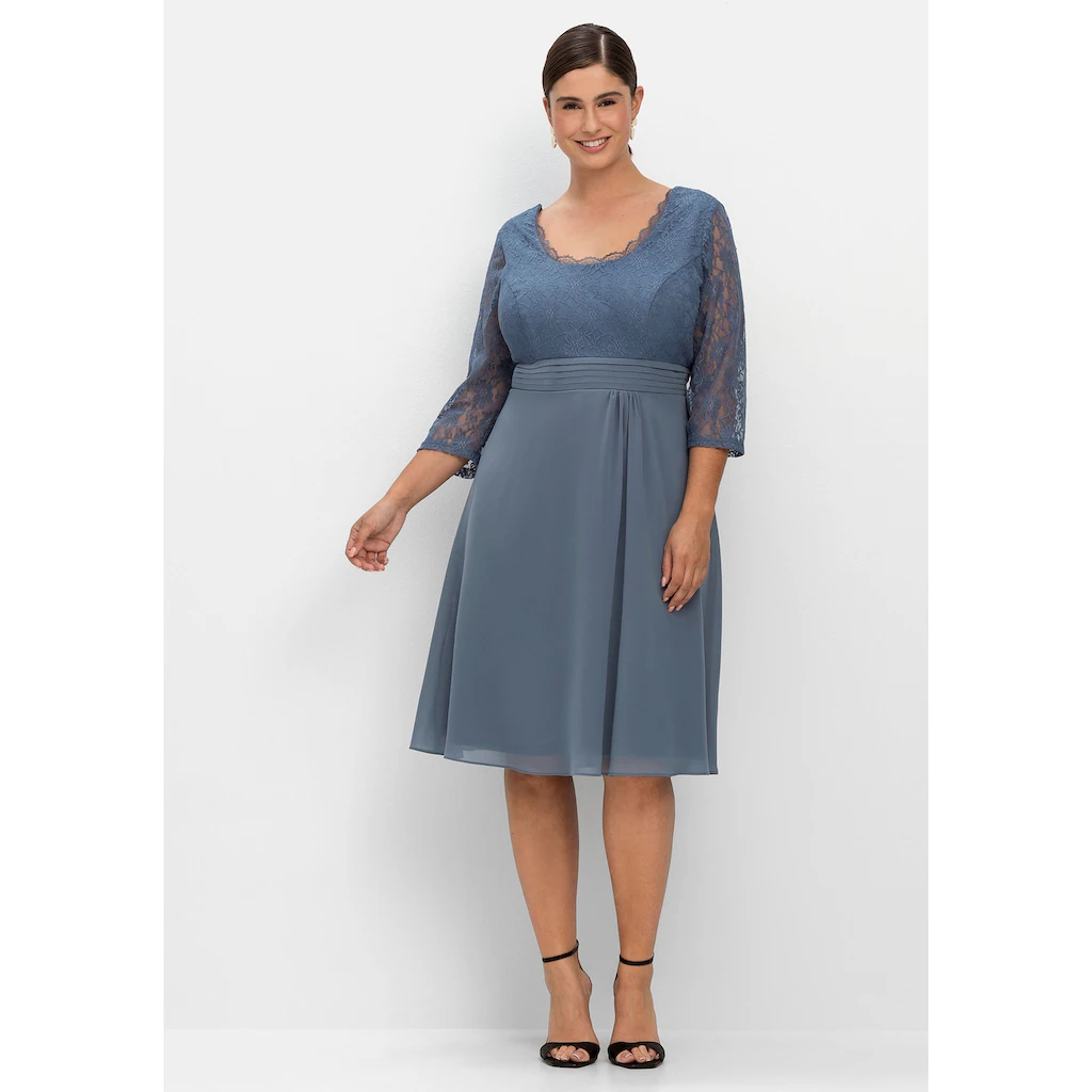 Sheego Abendkleid »Kleid«, Mit Leicht Ausgestelltem Rock 6 Sheego Abendkleid »Kleid«, Mit Leicht Ausgestelltem Rock – Bild 4