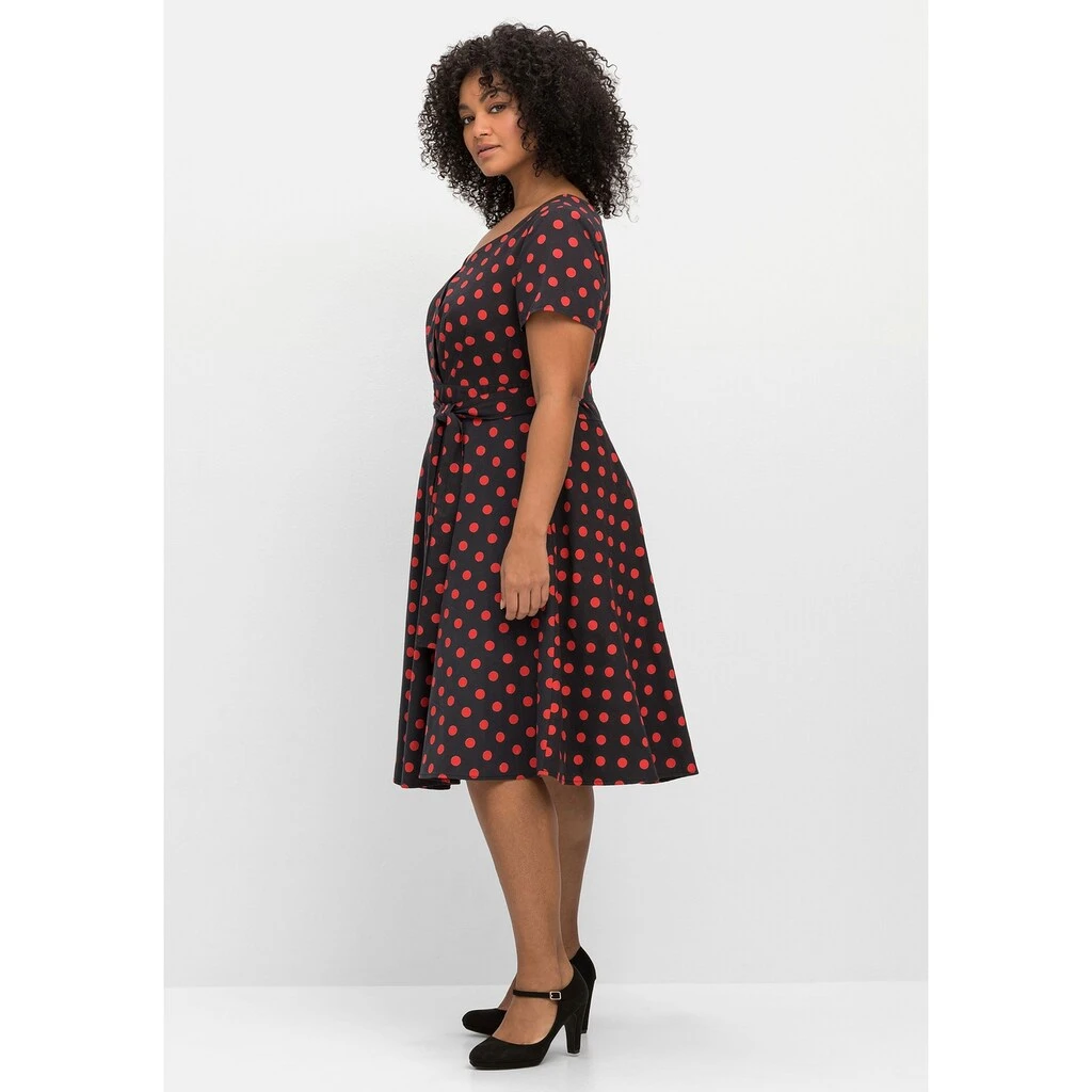 Sheego By Joe Browns Druckkleid »Kleid«, Mit Herzausschnitt Und Taillenband 7 Sheego By Joe Browns Druckkleid »Kleid«, Mit Herzausschnitt Und Taillenband – Bild 5