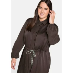 Sheego Blusenkleid »Kleid«, In 2-in-1-Optik, Im Materialmix -Deutschland Glanz Dame Verkaufs-Shop a2c534ad1062e48ee7f91d391c884139