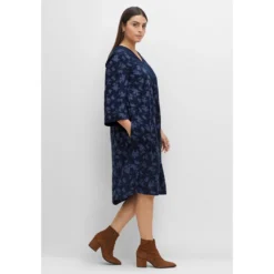 Sheego Druckkleid »Kleid«, Mit Verspielten Details, Lockere Schnittform -Deutschland Glanz Dame Verkaufs-Shop a34e8122c99a72ce51eabd4632efda43