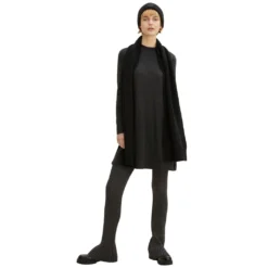 TOM TAILOR Denim Strickkleid »Lässiges Kleid Mit Rippstruktur«, (1 Tlg.), Mit Rippstruktur -Deutschland Glanz Dame Verkaufs-Shop a6d652e273bee39b45a9a360643022d3