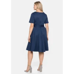 Sheego Cocktailkleid »Kleid«, Mit Gürtel, Reißverschluss Und Seitentaschen -Deutschland Glanz Dame Verkaufs-Shop a887c3fbbbb987f6c0984805e9b5f8a0