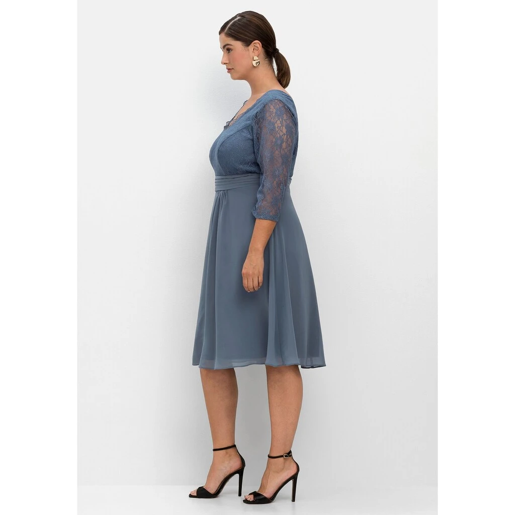 Sheego Abendkleid »Kleid«, Mit Leicht Ausgestelltem Rock 8 Sheego Abendkleid »Kleid«, Mit Leicht Ausgestelltem Rock – Bild 6