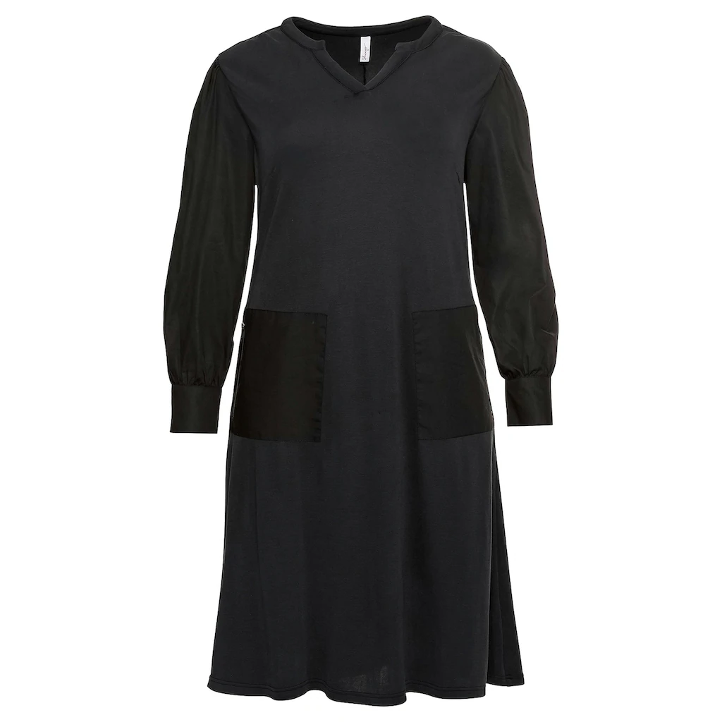 Sheego Shirtkleid »Kleid«, Mit Aufgesetzten Taschen, In A-Linie 6 Sheego Shirtkleid »Kleid«, Mit Aufgesetzten Taschen, In A-Linie – Bild 4