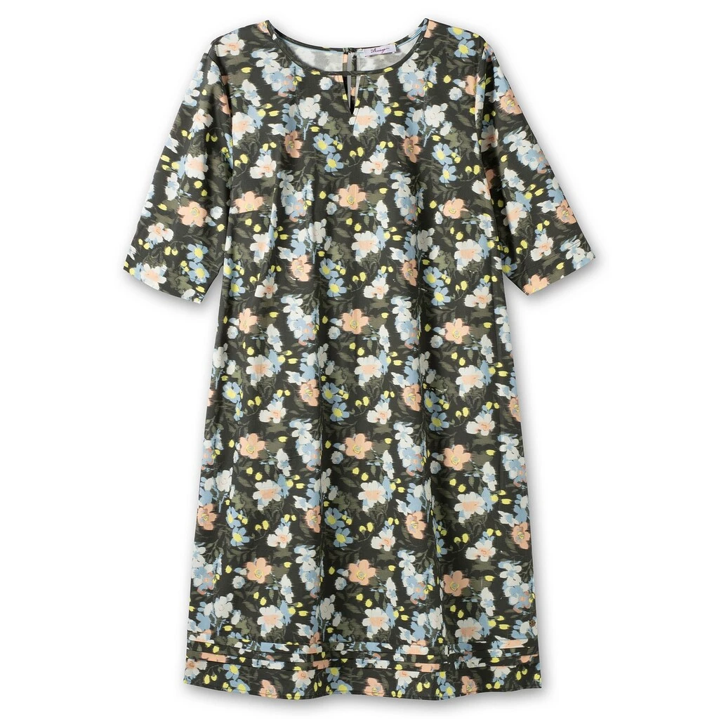 Sheego Druckkleid »Kleid«, Mit Femininem Blumendruck 6 Sheego Druckkleid »Kleid«, Mit Femininem Blumendruck – Bild 4