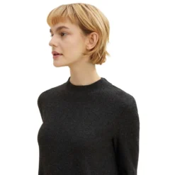 TOM TAILOR Denim Strickkleid »Lässiges Kleid Mit Rippstruktur«, (1 Tlg.), Mit Rippstruktur -Deutschland Glanz Dame Verkaufs-Shop c378d3716ee50902b5fa62c11345c4c1