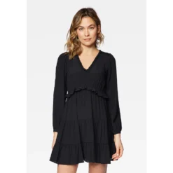 Mavi Minikleid »LONG SLEEVE DRESS«, Kurzes Kleid -Deutschland Glanz Dame Verkaufs-Shop c65766f325dbbe37936ca6310b86ae62