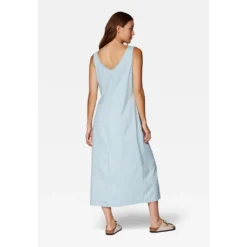 Mavi Maxikleid »JUNE«, Langes Denim Kleid Mit Schlitz -Deutschland Glanz Dame Verkaufs-Shop cb51b29f4648958c528ab10704d13c5f