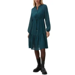 Q/S By S.Oliver Hemdblusenkleid »Kleid Mit Crêpestruktur«, Mit Crêpestruktur -Deutschland Glanz Dame Verkaufs-Shop e2ecb59157daf7781799b6aec2c93a57
