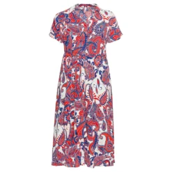 Sheego Sommerkleid »Kleid«, Mit Hübschem Paisleyprint Und Bindeband -Deutschland Glanz Dame Verkaufs-Shop e52699ae68113e0b0a455624b782f52c