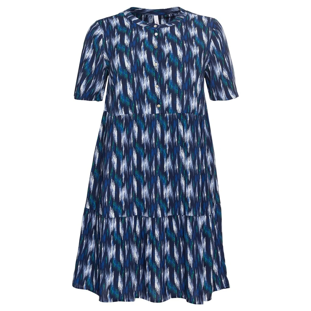 Sheego Sommerkleid »Kleid«, Mit Alloverprint, In Stufen-Optik 5 Sheego Sommerkleid »Kleid«, Mit Alloverprint, In Stufen-Optik – Bild 4