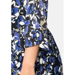 Sheego Midikleid »Kleid«, Aus Dezent Schimmernder Viskose -Deutschland Glanz Dame Verkaufs-Shop f2e404bb3a60a2a8b789c44a32e5912b