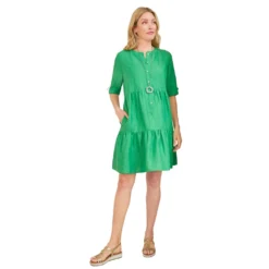 Heine A-Linien-Kleid »Leinen-Kleid«