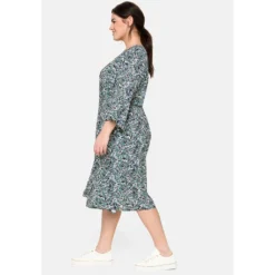 Sheego Midikleid »Kleid«, Mit Verspielten Rüschen -Deutschland Glanz Dame Verkaufs-Shop f6e2bc0fa8fc53205d392b0c75570884