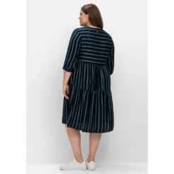 Sheego Shirtkleid »Kleid«, In Kaskadenform, Aus Viskosetwill -Deutschland Glanz Dame Verkaufs-Shop f9ce64ba2df882dca181c73a4ba83f9a