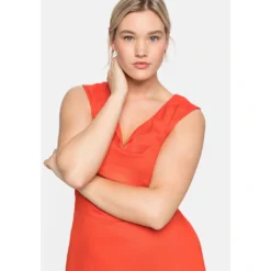 Sheego Sommerkleid »Kleid«, Mit V-Schlitz, Teilungsnähten Und Taillenband -Deutschland Glanz Dame Verkaufs-Shop fa46f12d7939229aa67ec6d01f1e0bc6